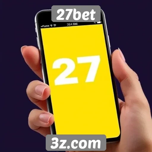 Experiência mobile do site 27bet em dispositivos
